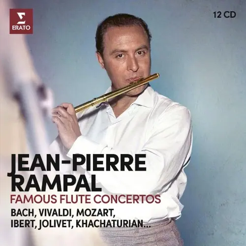 Famous Flute Concertos. Bach, Vivaldi, Mozart, Ibert, Jolivet, Khachaturian... cover