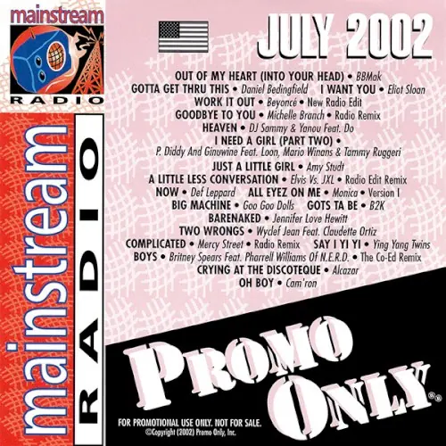 Promo Only: Mainstream Radio, July 2002 cover